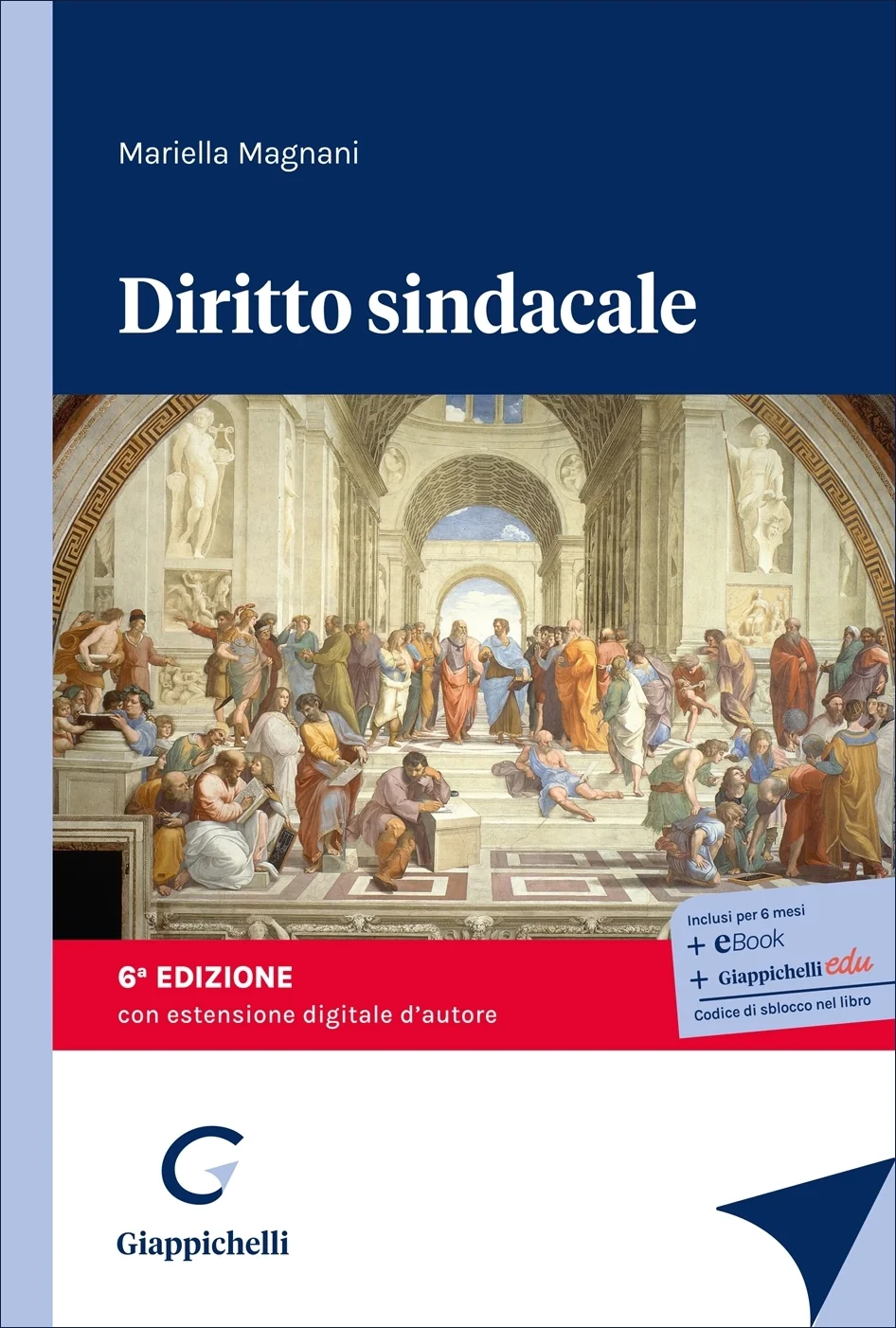 Copertina di Diritto sindacale di Mariella Magnani, 6ª edizione, Giappichelli.
